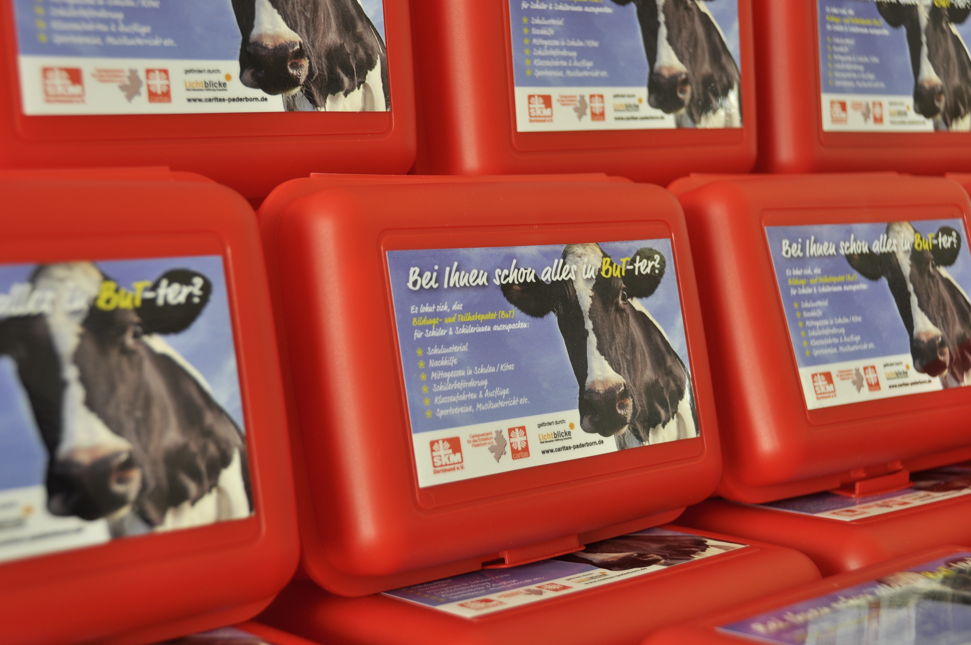 Brotdosen mit dem Logo der Aktion